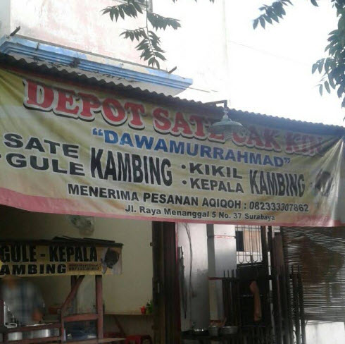 Depot Sate Cak Kin Surabaya
